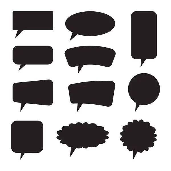 Leere Sprechblase Textballon Handzeichnung Für Die Textkommunikation Vektor — Stockvektor