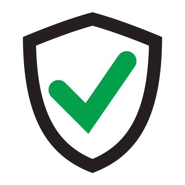 Protector Escudo Relacionado Icono Glifo Vectorial Aislado Sobre Fondo Blanco — Vector de stock