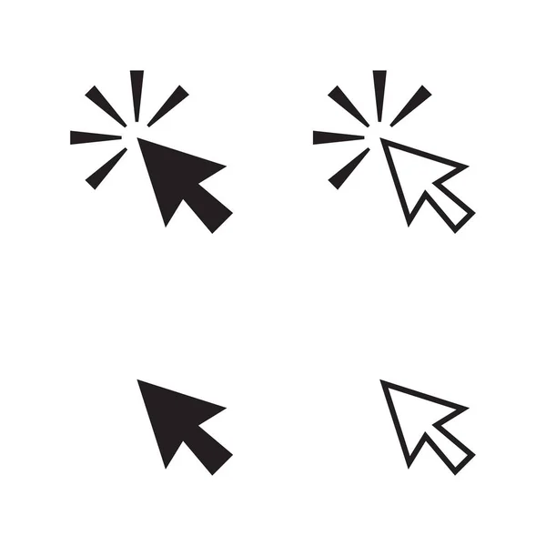 Maus Cursor Vektor Symbol Klick Auf Cursor Zeiger Symbol Vektor — Stockvektor