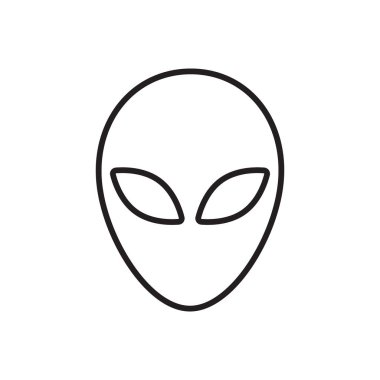 Uzaylı kafa simgesi çizimi