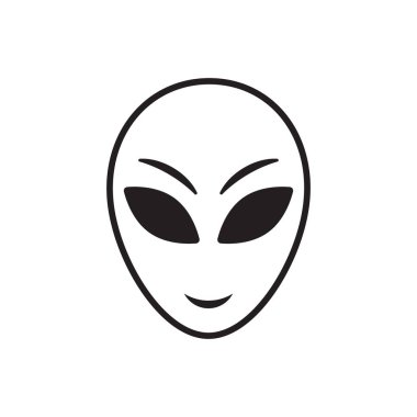 Uzaylı kafa simgesi çizimi