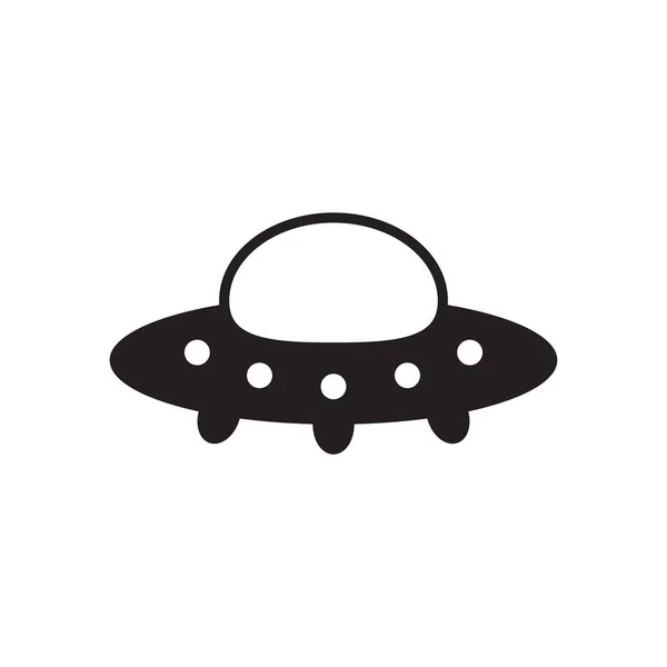 Ufo Icon Vector Illustration White Background — Stock Vector