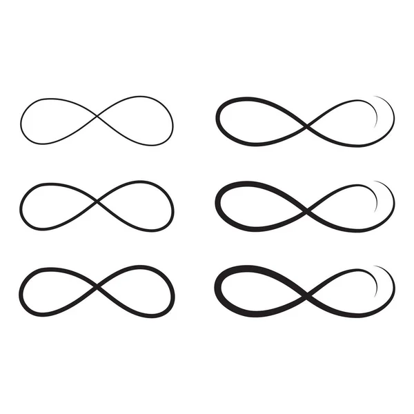 Symbole Infini Dessiné Main Icône Gribouillage Signe Infini — Image vectorielle