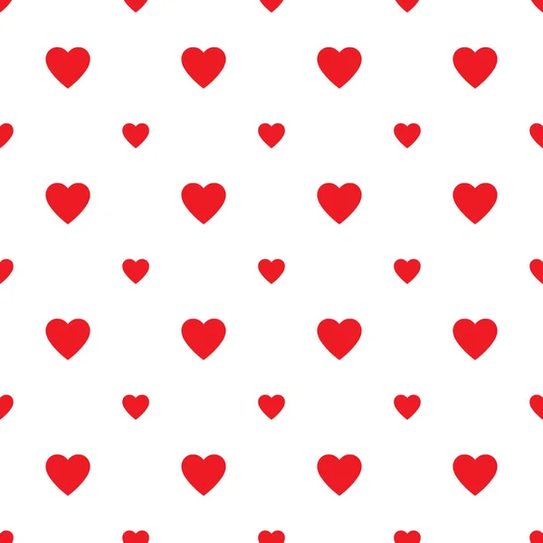 Серцевий Візерунок Нескінчена Текстура Чорні Серця Білому Тлі Векторна Ілюстрація — стоковий вектор