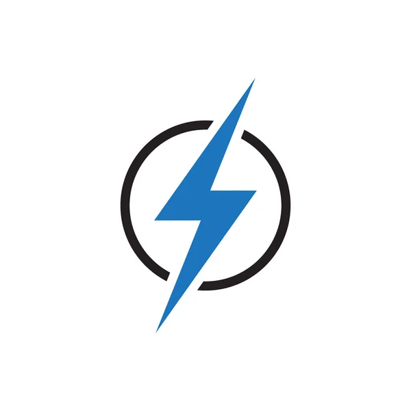 Lightning Electric Power Icon Vector — Stock Vector