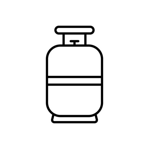 Gascilinder Pictogram Vector Geïsoleerd — Stockvector