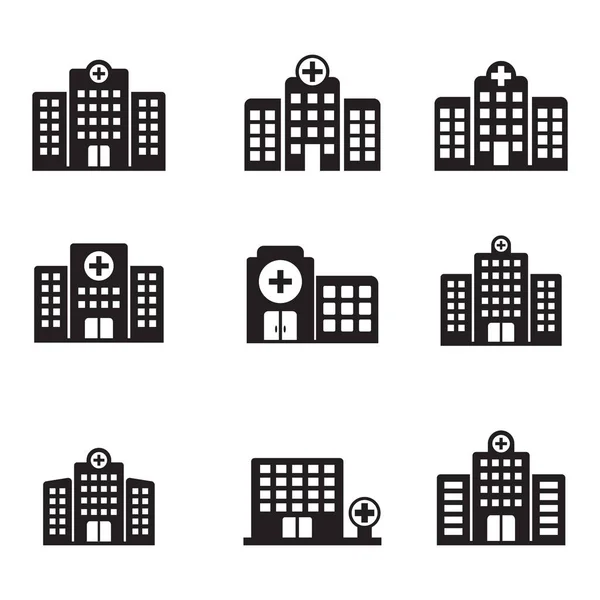 Hospital Icon Hospital Building Vector Icon Isolated — Stock Vector