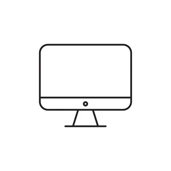 Monitor Symbol Modernes Symbol — Stockvektor