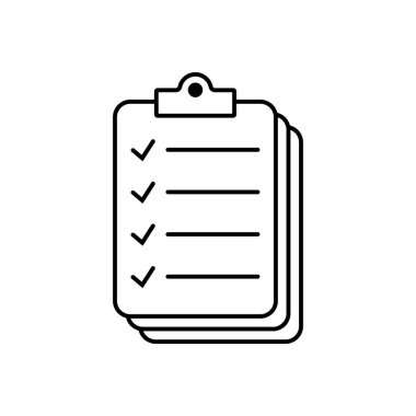 Pano satırı simgesi. Web sitesi ve uygulama tasarımı için işaretleme listesi işareti.