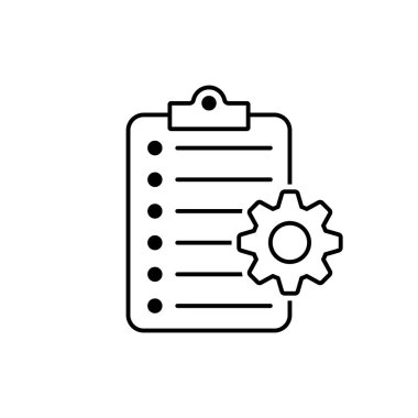 Pano satırı simgesi. Web sitesi ve uygulama tasarımı için işaretleme listesi işareti.