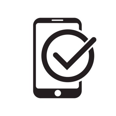 Mobil Kayıt Simgesi. Çevrimiçi Öğrenme. Düz Tasarım. İzole Resimler.