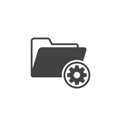 Proje yönetimi vektör simgesi izole edildi