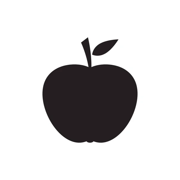 Apple Icon Vektor Illustration Isoliert — Stockvektor