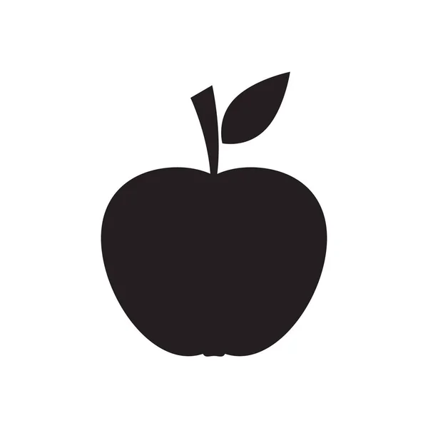 Apple Icon Vektor Illustration Isoliert — Stockvektor