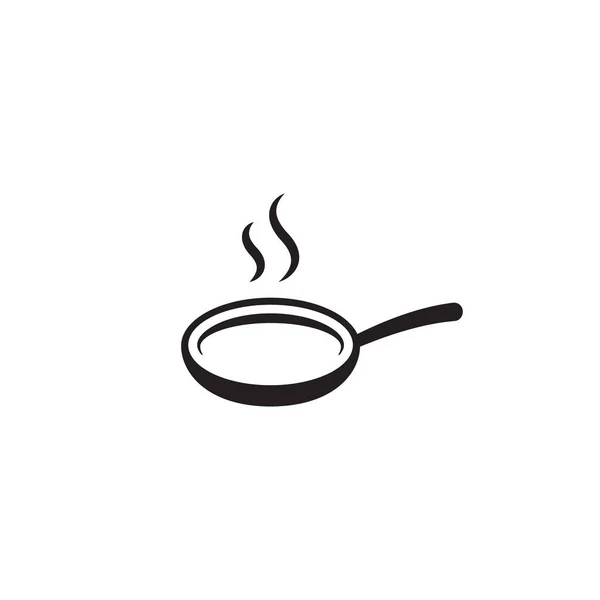 Frying Pan Vector Icon Isolated — Stock Vector