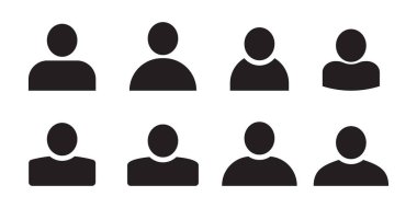 Kullanıcı simgesi düz stil, kişi simgesi, web sitesi, Kullanıcı simge vektör çizim için Kullanıcı simgesi