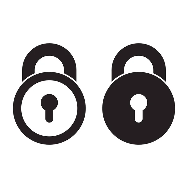 Lock Vector Icon Padlock Icon Unlock Symbol Vector — Stock Vector