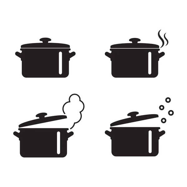 Cocinar Icono Cacerola Pot Vector Icono Aislado — Archivo Imágenes Vectoriales