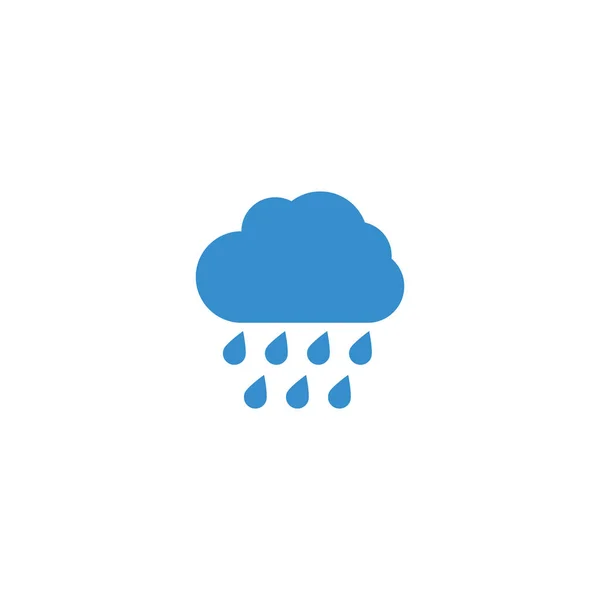 Rain Icon Trendy Flat Style Isolated Grey Background Cloud Rain — Stock Vector