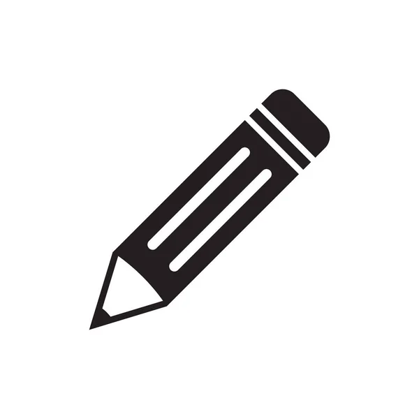 Bleistift Symbol Vektorisolierte Illustration — Stockvektor