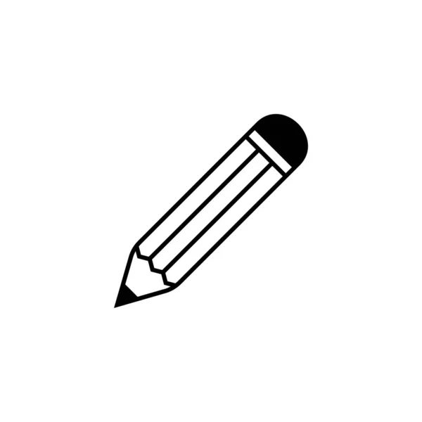 Bleistift Symbol Vektorisolierte Illustration — Stockvektor