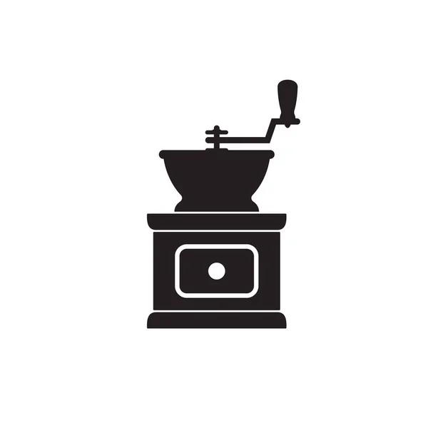 Kaffeemühle Symbol Vektor Isoliert — Stockvektor