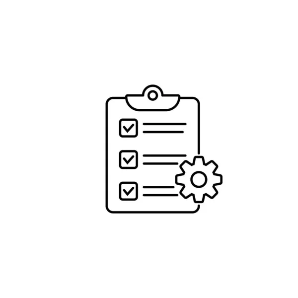 Urklipp Ikonen Checklista Tecken Symbol För Webbplats Och App Design — Stock vektor