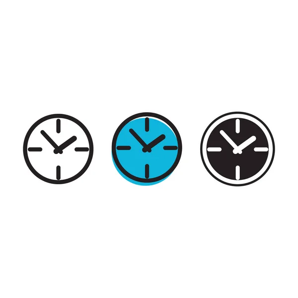Ícone Relógio Vetor Ícone Tempo —  Vetores de Stock