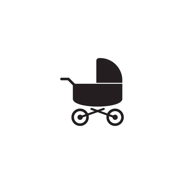 Baby Stroller Icon Isolated Sign Symbol Vector Illustration — Stock Vector