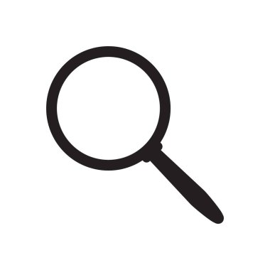 Arama simgesi. Büyüteç simgesi, vektör büyüteç ya da silindir işareti.