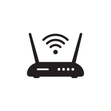 Yönlendirici simgesi. Yönlendiriciyle ilgili sinyal simgesi izole edildi