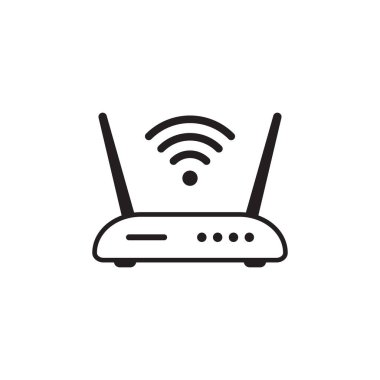 Yönlendirici simgesi. Yönlendiriciyle ilgili sinyal simgesi izole edildi