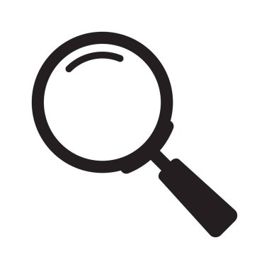 Arama simgesi. Büyüteç simgesi, vektör büyüteç ya da silindir işareti.