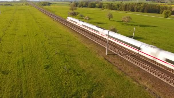 ドイツの氷の高速鉄道 — ストック動画