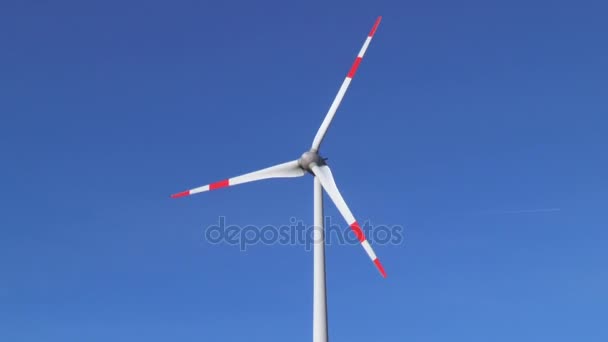 Windturbines Concept Van Hernieuwbare Energie — Stockvideo