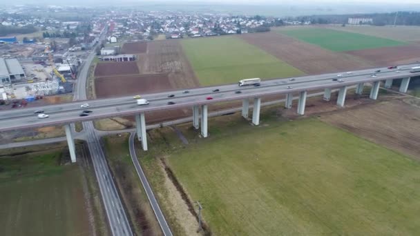 Highway Bridge A45 Tyskland — Stockvideo