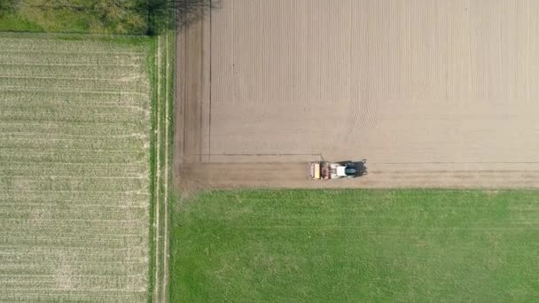 Flygfoto Över Jordbruksareal — Stockvideo