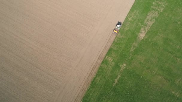 Letecký Pohled Zemědělských Ploch — Stock video