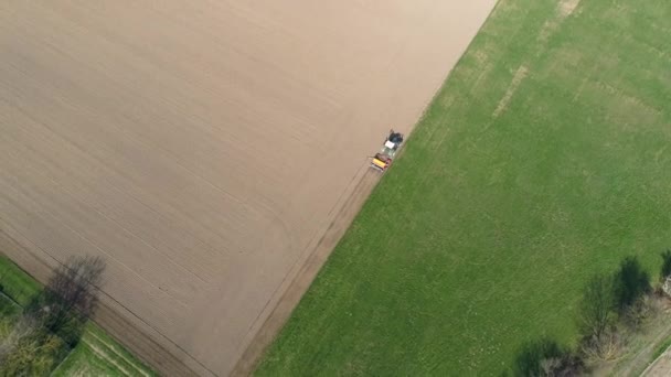 Aerial View Agricultural Area — Stock Video