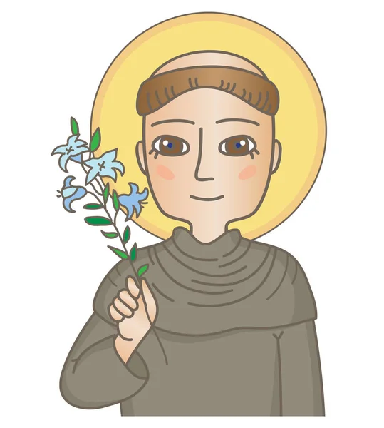 Saint Anthony av Padua — Stock vektor