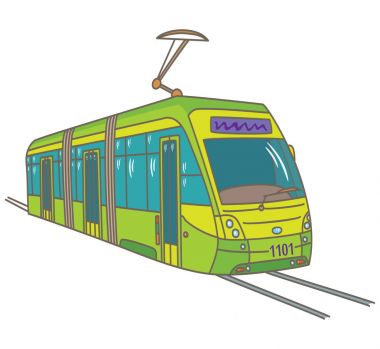 Raylarda modern tramvay