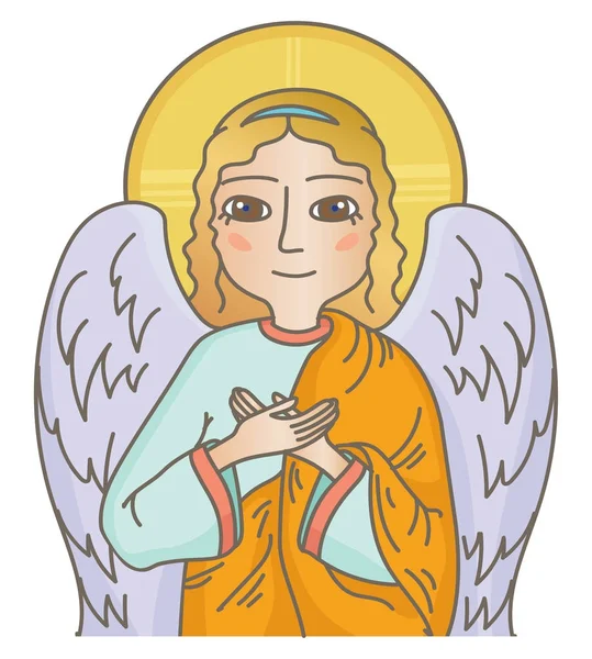 Keresztény Guardian angel — Stock Vector