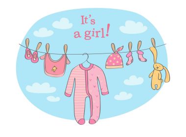 bebek duyuru kartı.