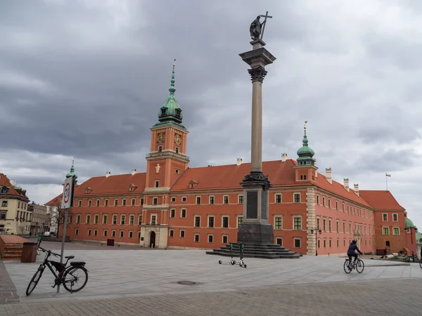 Warschau Polen 2020 Die Straßen Der Hauptstadt Während Der Coronavirus — Stockfoto