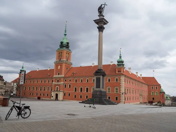 Varšava Polsko 2020 Ulice Hlavního Města Během Pandemie Koronaviru Obvykle — Stock fotografie