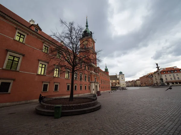 Warszawa Polen 2020 Kapitalgator Coronaviruspandemin Vanligtvis Mycket Trångt Med Människor — Stockfoto