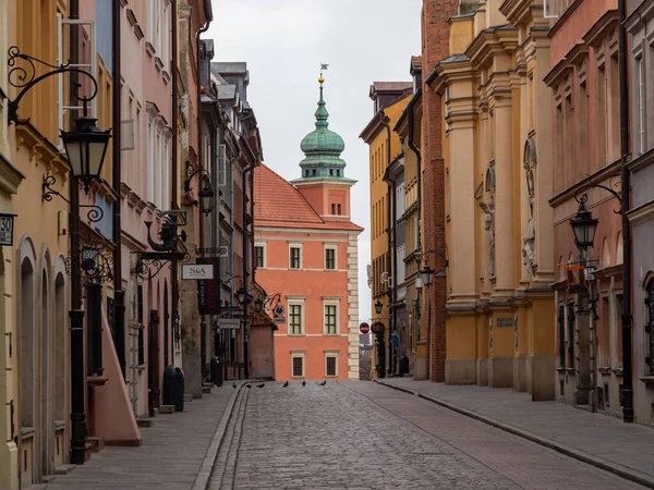 Varsovia Polonia 2020 Calles Capital Durante Pandemia Coronavirus Generalmente Muy — Foto de Stock