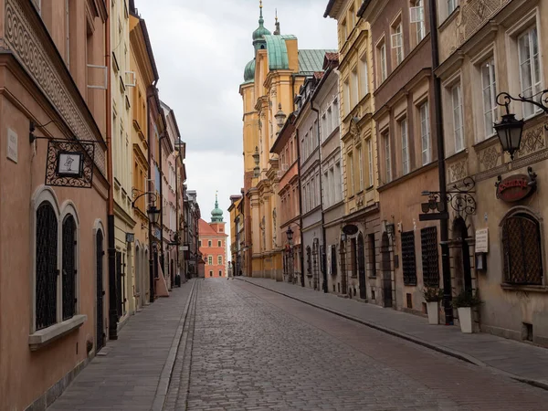 Warsaw Poland 2020 Streets Capital Coronavirus Pandemic Usually Very Crowded — Stock Photo, Image