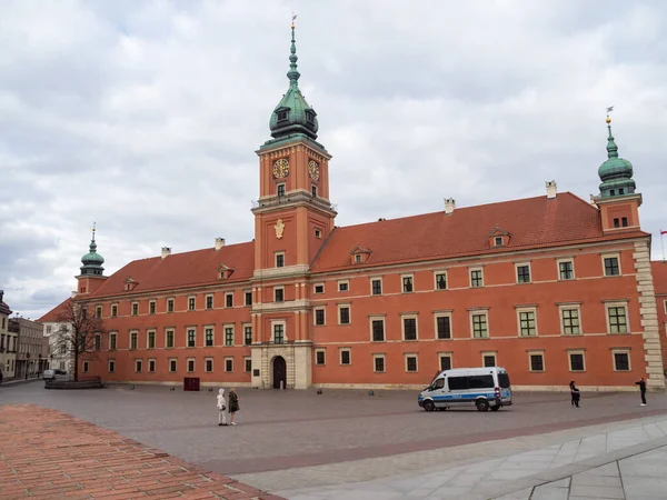 Die Straßen Der Hauptstadt Während Der Coronavirus Pandemie Normalerweise Sehr — Stockfoto