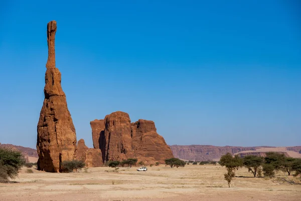 Formaciones Rocosas Naturales Pilar Arenisca Chad África — Foto de Stock